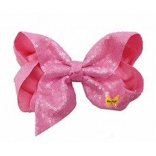 Razzle Dazzle Sequin Bow - Dusty Pink