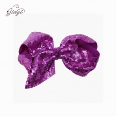 Razzle Dazzle Sequin Bow - Violet