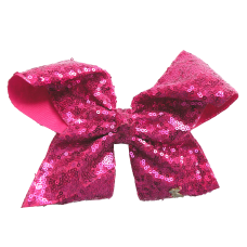 Razzle Dazzle Sequin Bow - Baby Pink