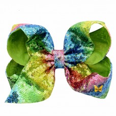 Razzle Dazzle Sequin Bow - Milky Way