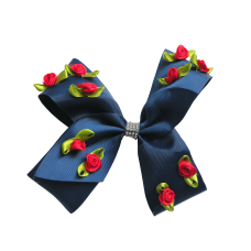 French Court Bow - Navy