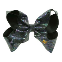 Laser Beam Sparkle Bow - Black