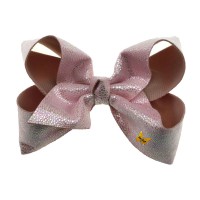 Laser Beam Sparkle Bow - Pink