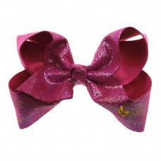 Laser Beam Sparkle Bow - Scarlet