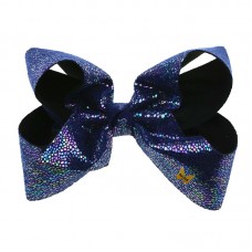 Laser Beam Sparkle Bow - Navy