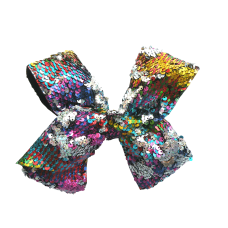 Mardi Gras Sequin bow