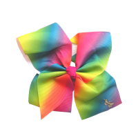 Tie Dye Rainbow Hair Bow