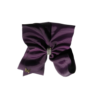 Vicky Diamond Bow - Eggplant