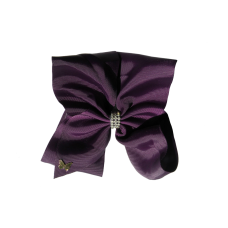 Vicky Diamond Bow - Eggplant