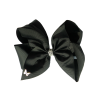 Vicky Diamond Bow - Black