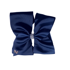 Vicky Diamond Bow - Navy