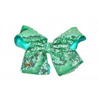 Razzle Dazzle Sequin Bow - Teal