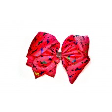 Prancing Unicorn Bow - Hot Pink