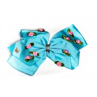 French Court Bow - Baby Blue