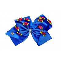 French Court Bow - Royal Blue